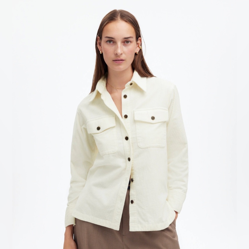 Madewell Corduroy Relaxed Shirt-Jacket • size medium • NT900